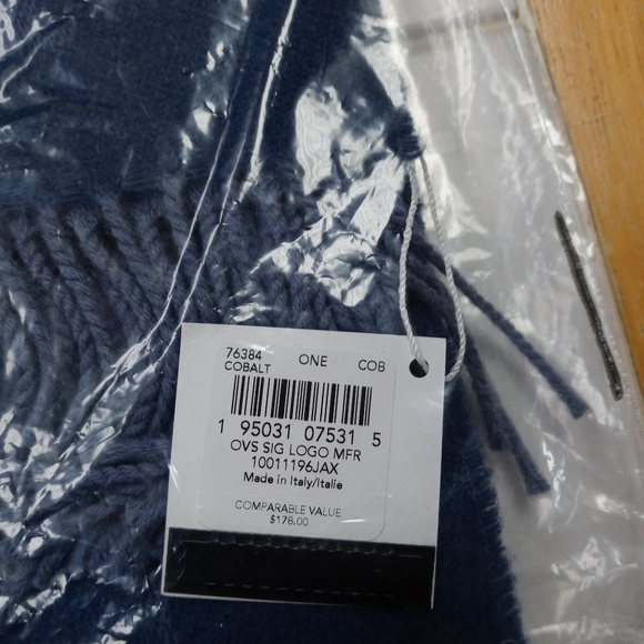 NWT Colbalt Blue Signature Canvas Muffler - Picture 2 of 4